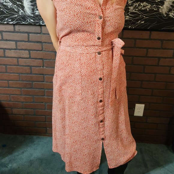 Red and White Monteau Dress - Picture 3 of 3